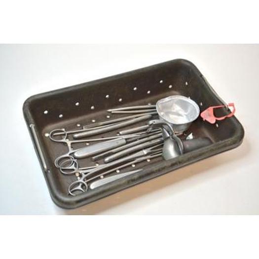 PLATEAU GYNECO AVEC BOUGIES ET CURETTES