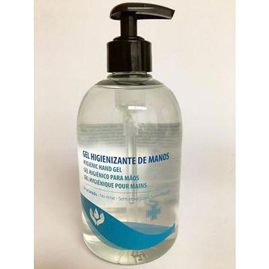 LOT DE 15 BOUTEILLES DE GEL  HYDROALCOOLIQUE 500 ML AVEC POMPE DOSEUSE