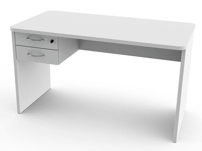 BUREAU 120x70x h73 cm - avec 2 tiroirs et côtés