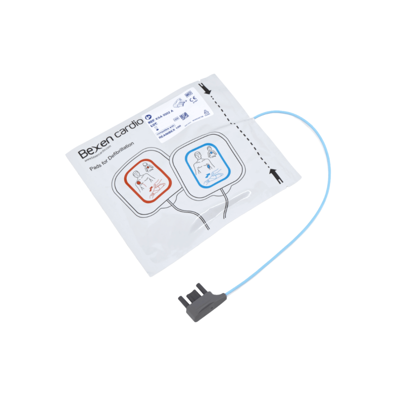 Électrodes de défibrillation adultes/enfants KSA 0502 pour REANIBEX 100