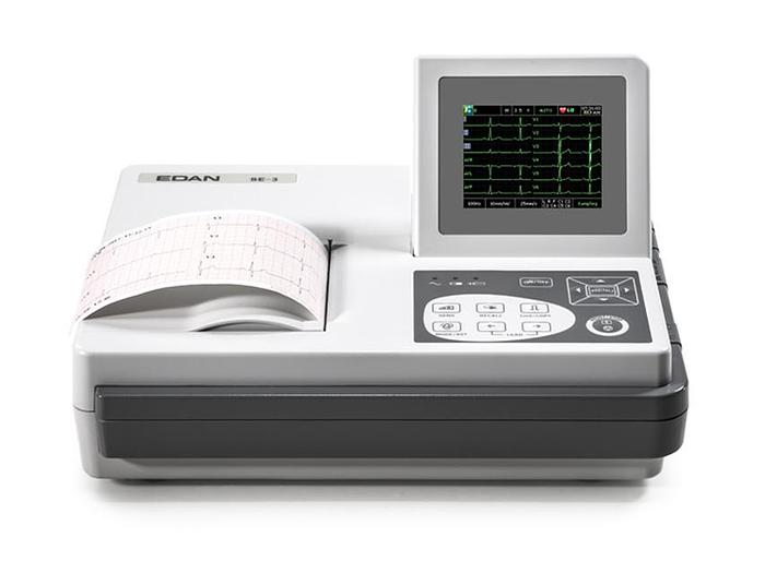 ECG EDAN SE-3 COULEUR- 3 CANAUX AVEC MONITEUR ET INTERPRÉTATION