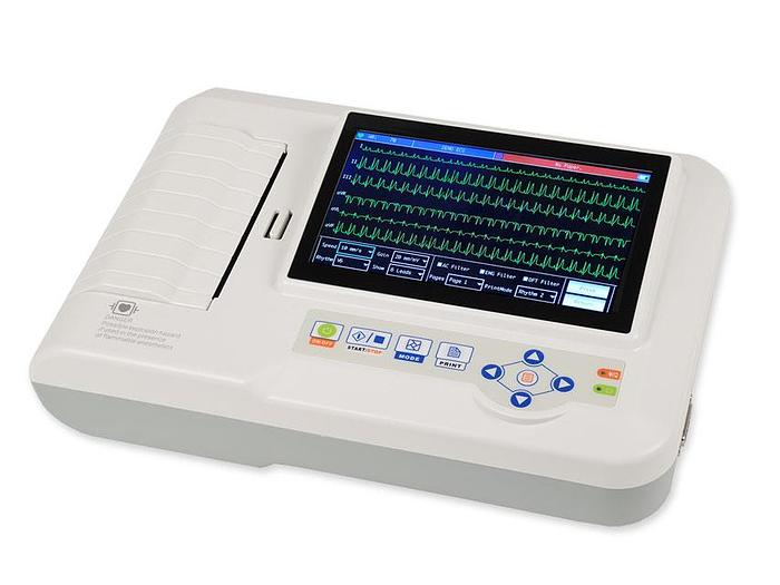 ECG À 6 PISTES 600G AVEC MONITEUR