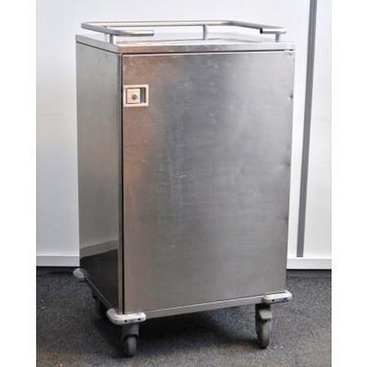 ARMOIRE MOBILE INOX POUR TRANSPORT LINGE OU CONTAINERS STERILES. 3 ÉTAGES