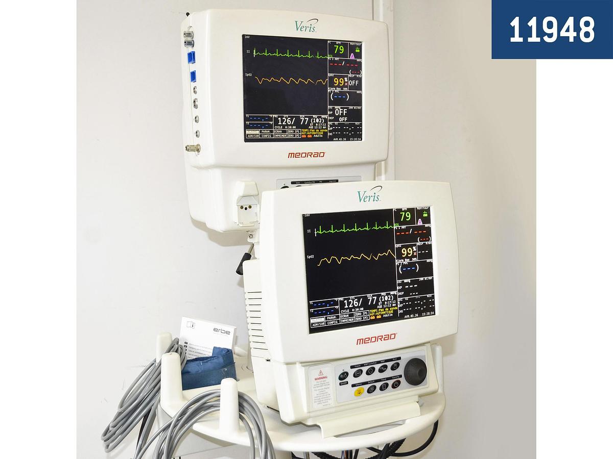 MONITEUR DE SIGNES VITAUX MEDRAD VERIS 8600 AVEC AFFICHAGE DÉPORTÉ, COMPATIBLE IRM