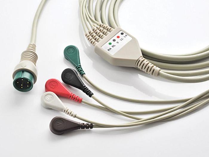 CÂBLE ECG pour moniteur K12, K15 - rechange pour 35306-7, 35309-10