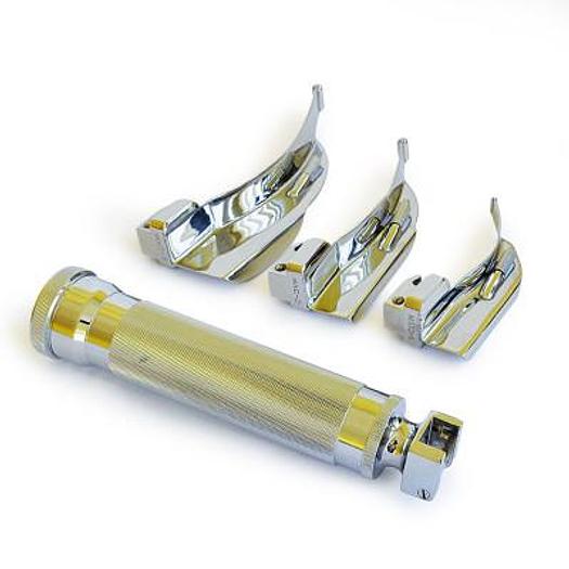 COFFRET LARYNGOSCOPE MACINTOSH 3 LAMES N° : 2,3,4