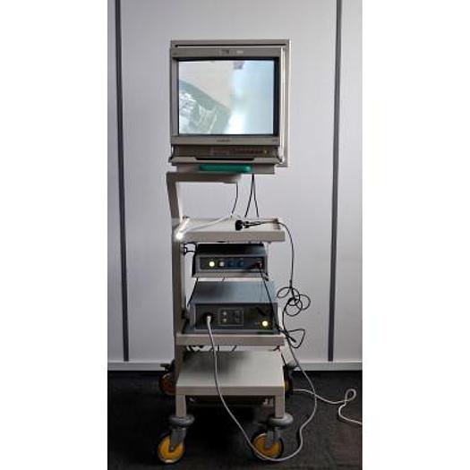 COLONNE D'ENDOSCOPIE AVEC CAMERA DOWNS ET SOURCE XENON