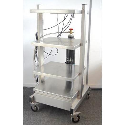 CHARIOT INOX POUR COELIOCHIRURGIE AVEC BOUTEILLE DE CO2