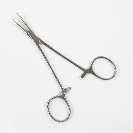 PINCE D'HALSTEAD COURBE S/G 12CM (HALSTEAD FORCEPS CURVED NO TEETH 12CM)