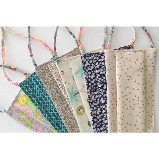 LOT DE 10 MASQUES COTON BIO NORME AFNOR