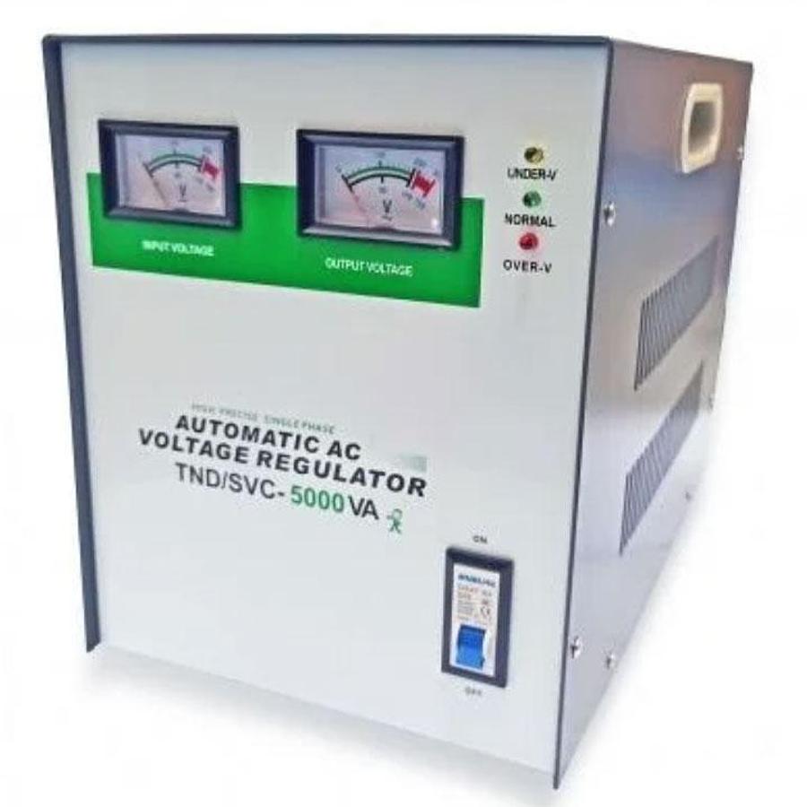 STABILISATEUR DE TENSION RÉGULATEUR AUTOMATIQUE ELECTRIQUE SVC-5000VA - 5000VA (5000W) ENTRÉE 140-250 VAC SORTIE 110 VAC 230 VAC