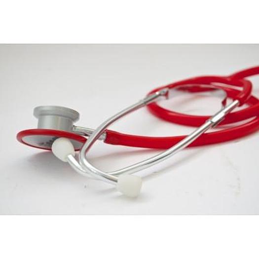 STETHOSCOPE DOUBLE PAVILLON SELECTSON COLOR ROUGE