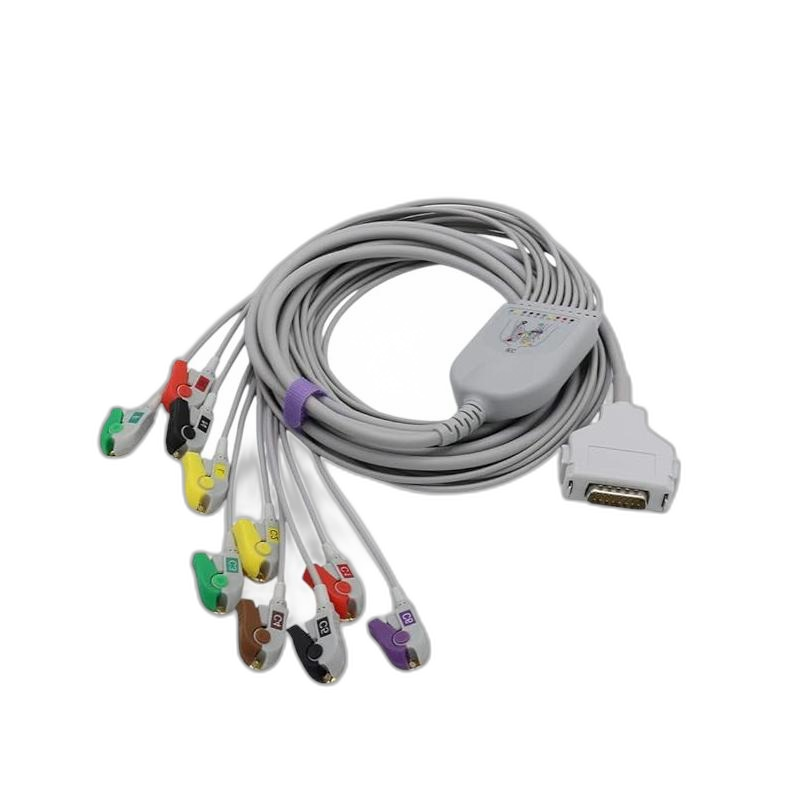Câble patient 10 voies à pinces E10R-FD1-P/I pour FX7202