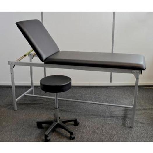 ENSEMBLE DIVAN D'EXAMEN ET TABOURET A ROULETTES