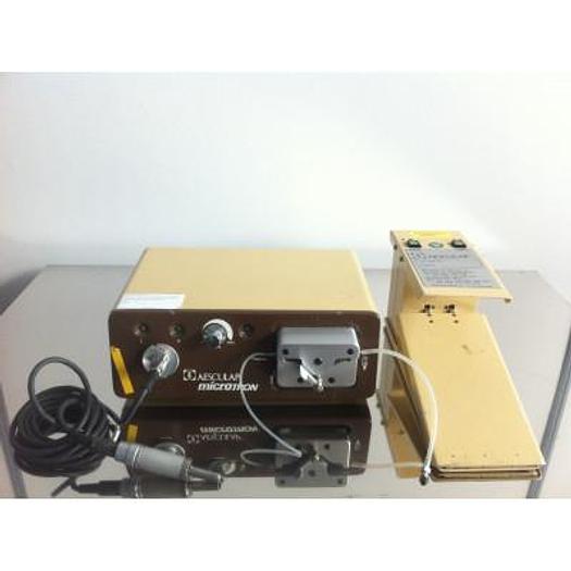 MOTEUR AESCULAP MICROTRON AVEC PÉDALE , BOITIER ET MOTEUR. ADAPTÉ POUR ORL/NEURO/DENTAIRE