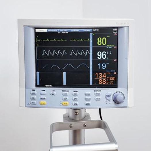 MONITEUR MULTIPARAMETRIQUE DATASCOPE PASSPORT 2 SUR CHARIOT MOBILE