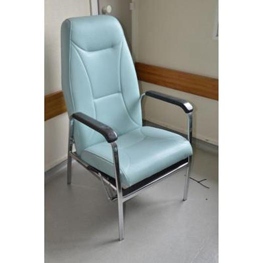 LOT DE 13 FAUTEUILS INCLINABLES , BLEU TURQUOISE, FABRICATION FRANÇAISE MEDICATLANTIC