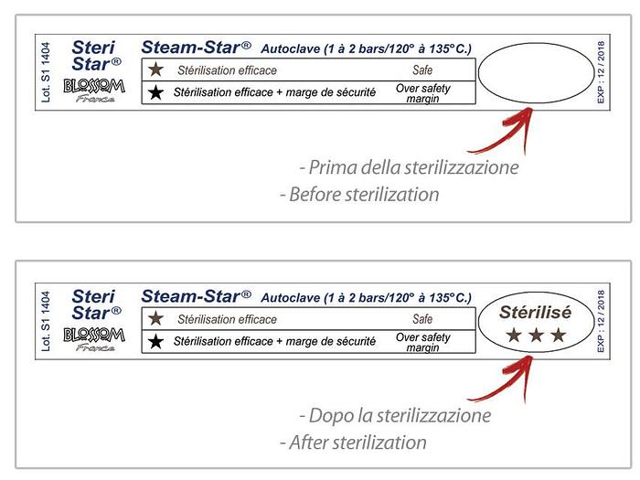 INDICATEUR «STEAM STAR» - autoclave