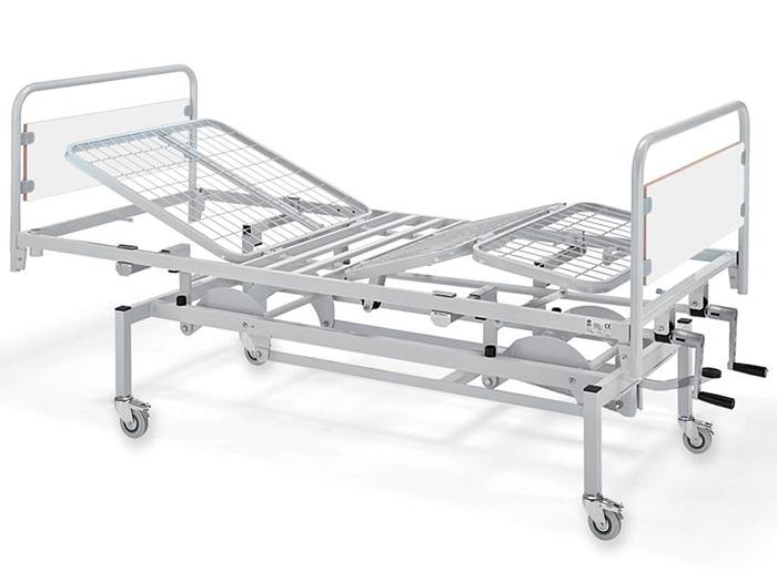 LIT 3 ARTICULATIONS HAUT.VARIABLE-2 crémaill. sur roulettes