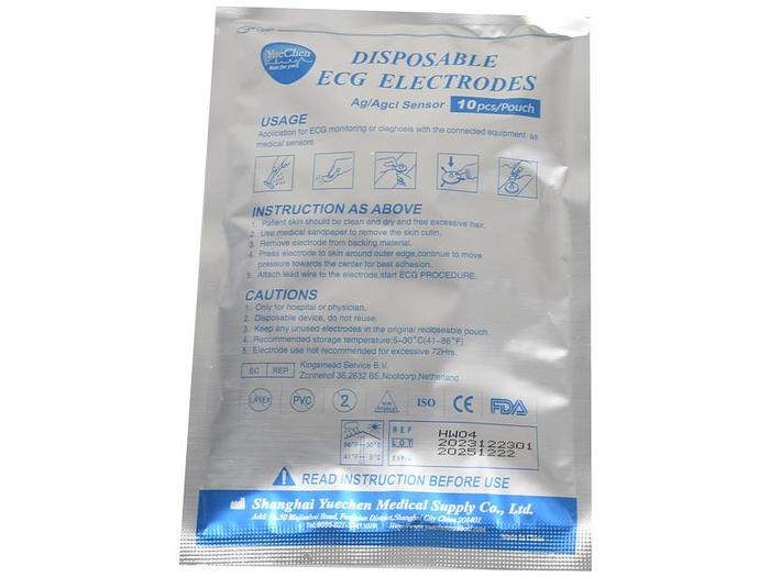 ÉLECTRODES ECG JETABLES - adultes - rechange pour 54300