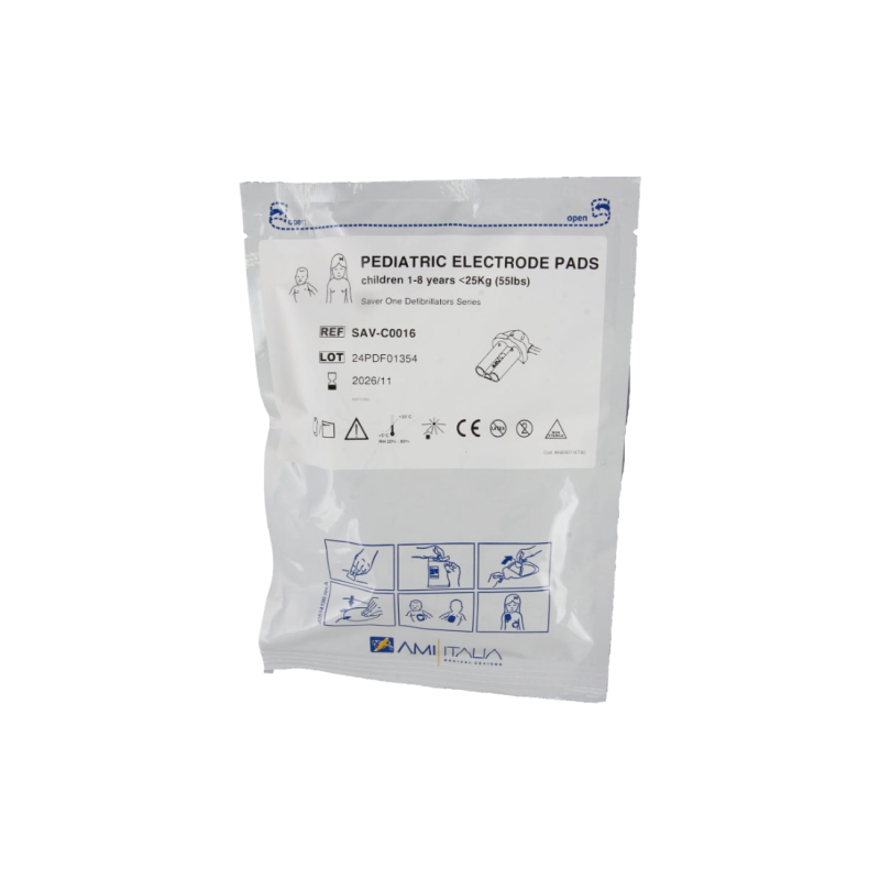 Électrodes pédiatriques de défibrillation SAV-C0016 pour Saver One
