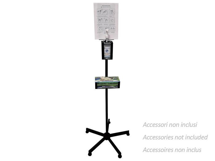 SUPPORT PORTE DISTRIBUTEUR DE GEL ET GANTS