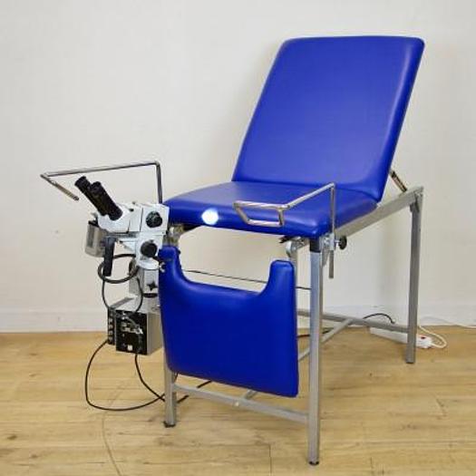 TABLE DE CONSULTATION GYNECOLOGIQUE AVEC COLPOSCOPE BAG TYPE COLPO IV