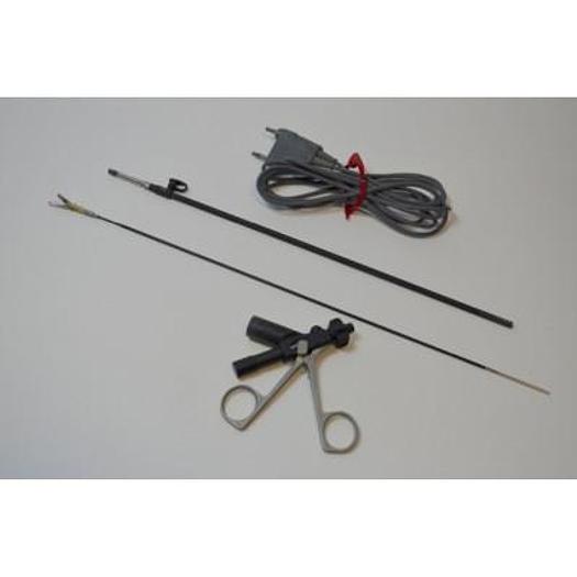 POIGNEE KARL STORZ ROBI 38121 AVEC INSERT PINCE FENETREE ET CABLE BISTOURI BIPOLAIRE