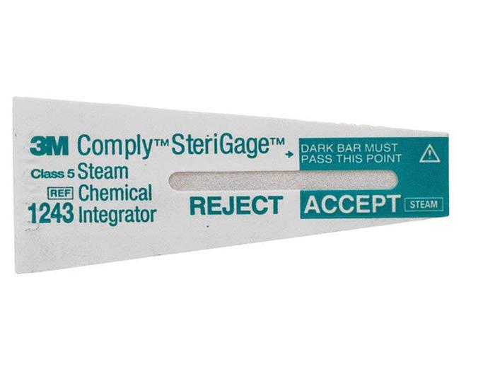 INDICATEUR D'INTEGRATION 3M COMPLY STERIGAGE POUR STERILIZATION VAPEUR 1243A