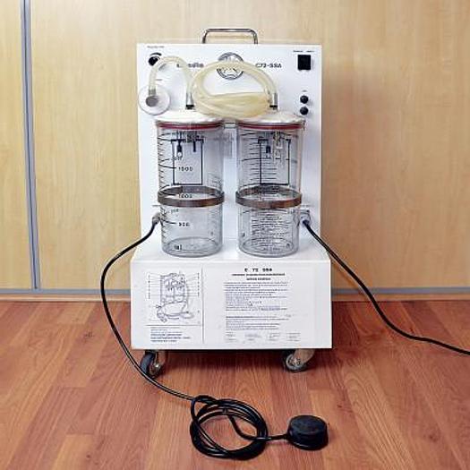 ASPIRATEUR CHIRURGICAL DE BLOC OPERATOIRE CURADIA C72-SSA , 2 BOCAUX, PÉDALE DE COMMANDE