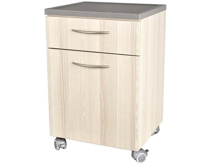 TABLE DE CHEVET avec tiroir -beige strié
