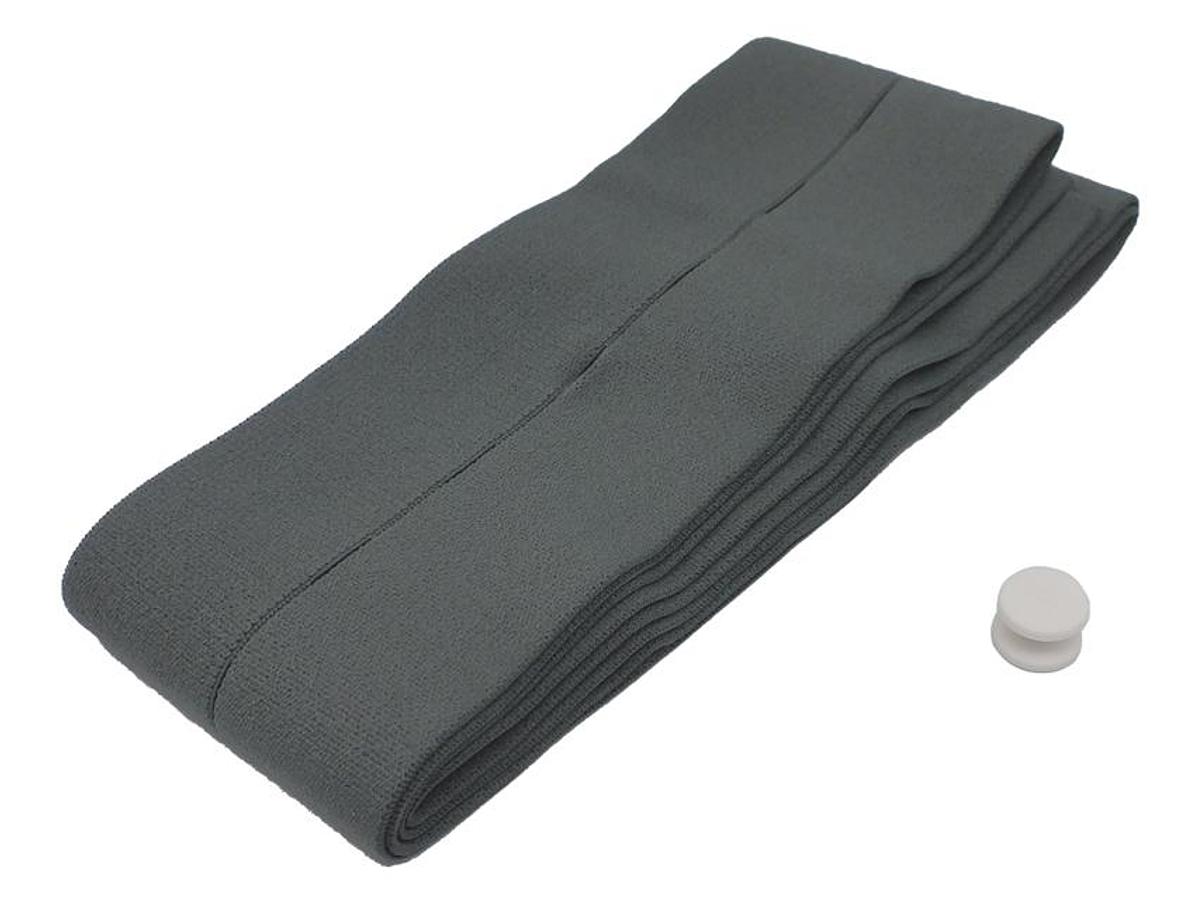 SANGLES RÉUTILISABLES POUR TRANSDUCTEUR FOETAL 6x150 cm - gris