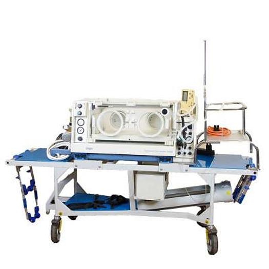 COUVEUSE INCUBATEUR DE TRANSPORT DRAGER 5400 AVEC VENTILATEUR NEONATAL DRAGER BABYLOG 2000