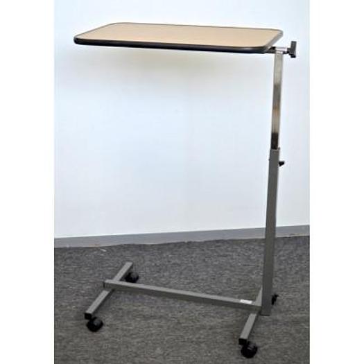 LOT DE 5 TABLES REPAS A HAUTEUR VARIABLE DE COULEUR MARRON