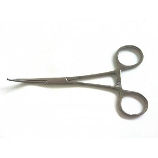 PINCE KOCHER COURBE AG 13CM (KOCHER FORCEPS 1X2 TEETH 13CM)