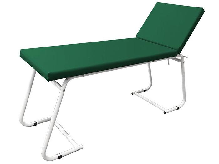 LIT D’EXAMEN - peint en blanc - matelas vert