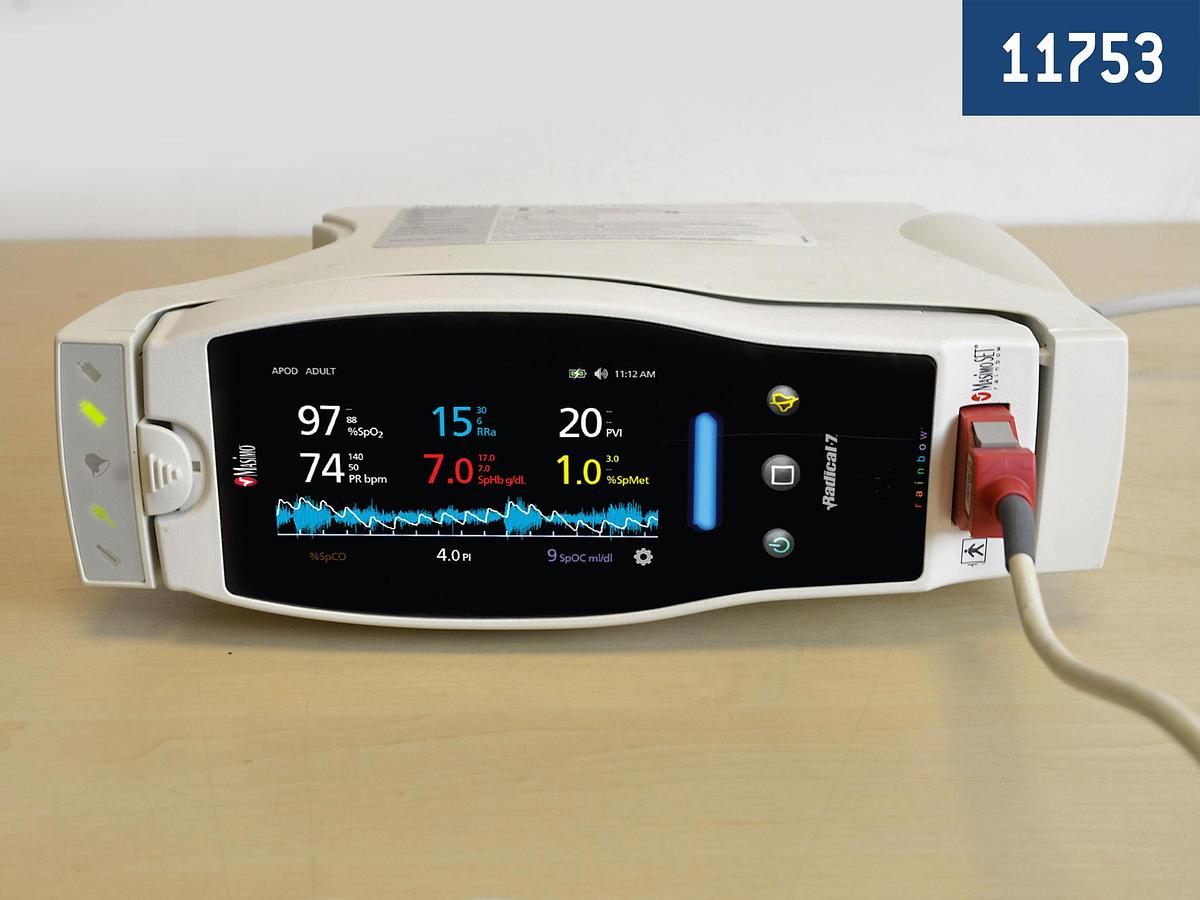 OXYMETRE DE POULS PORTABLE MASIMO RAD 7 AVEC CHARGEUR RDS-3