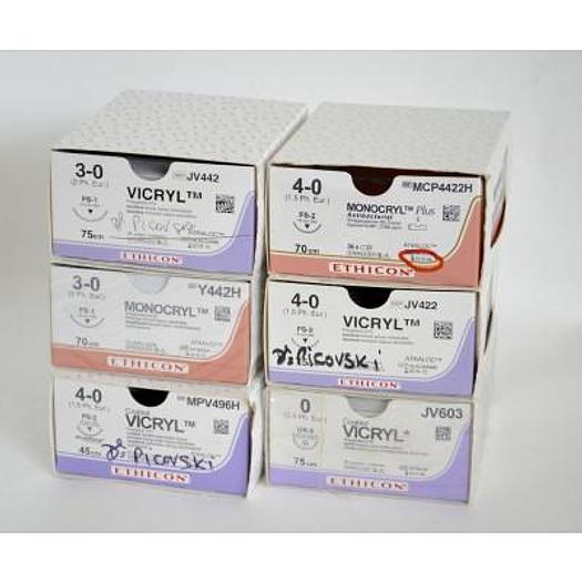 LOT DE SUTURES CHIRURGICALES VICRYL