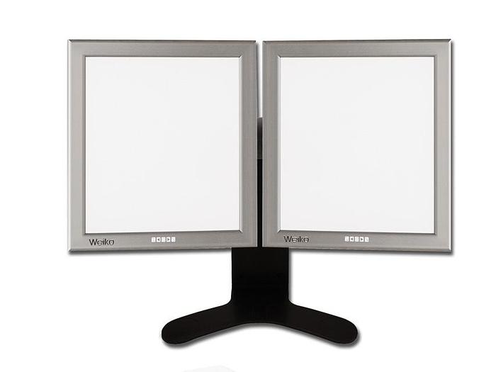 NÉGATOSCOPE DE BUREAU ULTRA-FIN LED 42x36 cm - double